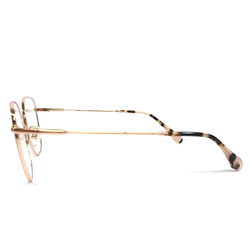 Gigi Studios Eyeglasses Frames LUZIA 64910/6 Brown Rose Gold Cat Eye 54-18-145